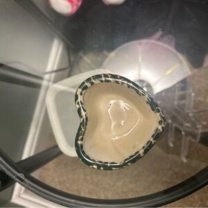 Heart-Shaped Emerald Leopard Print Dish